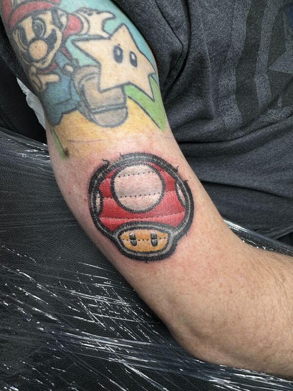 Growlithe Head Tattoo