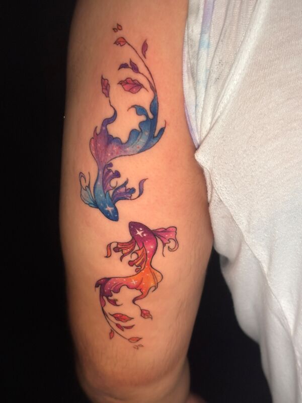 Geometric Dotwork Tattoo