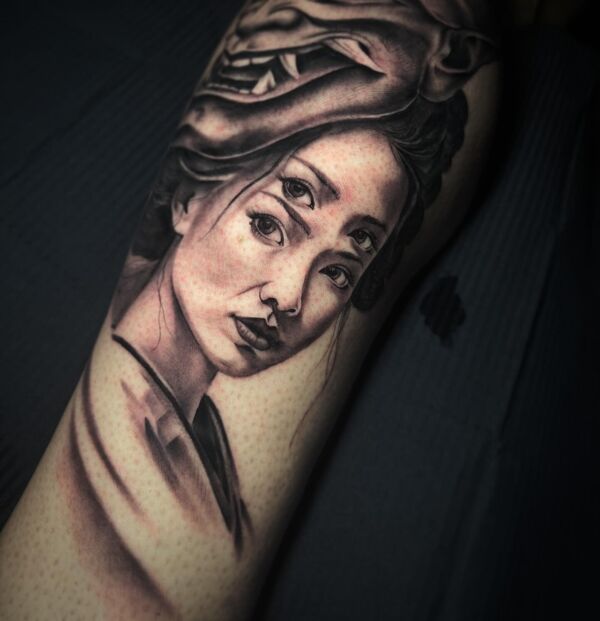 Realism Portrait Tattoo