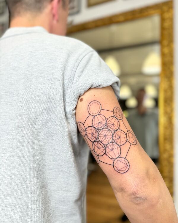Geometric Dotwork Tattoo