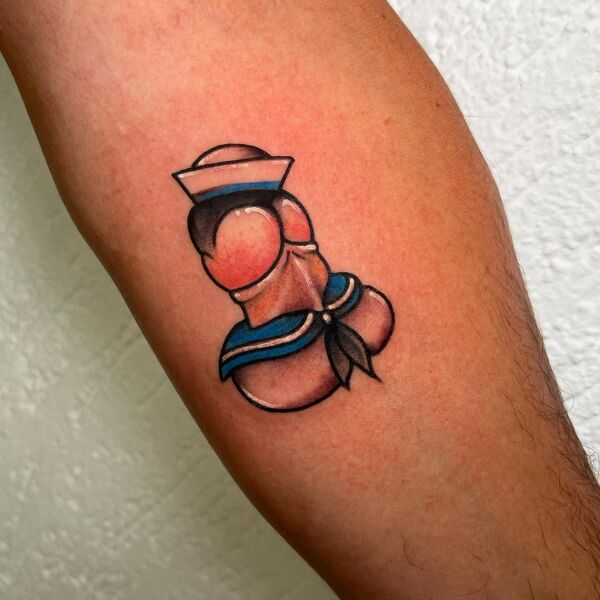 Growlithe Head Tattoo